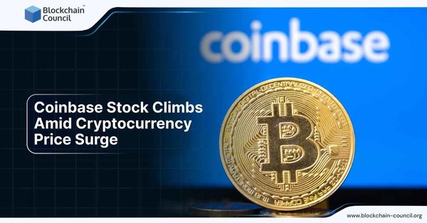 Coinbase Stock Climbs Amid Cryptocurrency Price Surge