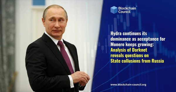 Hydra continues its dominance as acceptance for Monero keeps growing Analysis of Darkn