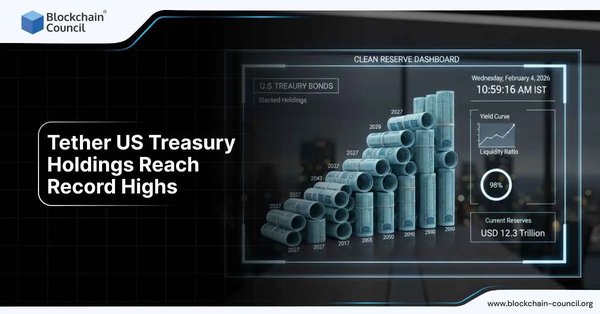 Tether US Treasury Holdings Reach Record Highs