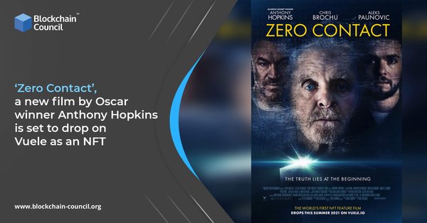 ‘Zero Contact’, a new film by Oscar winner Anthony Hopkins is set to drop on Vuele as an NFT