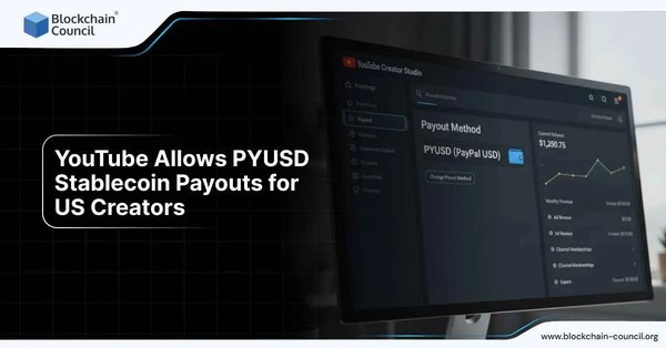 YouTube Allows PYUSD Stablecoin Payouts for US Creators
