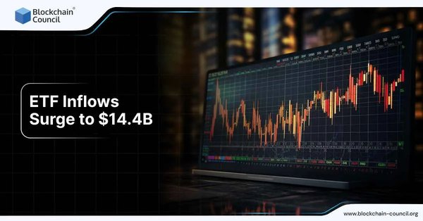 ETF Inflows Surge to $14.4B